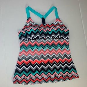 NWOT Women’s Tankini Swim Top Sz M